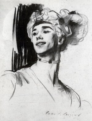 Vaslav Nijinsky in Le Pavillon d'Armide by John Singer Sargent Oil Painting
