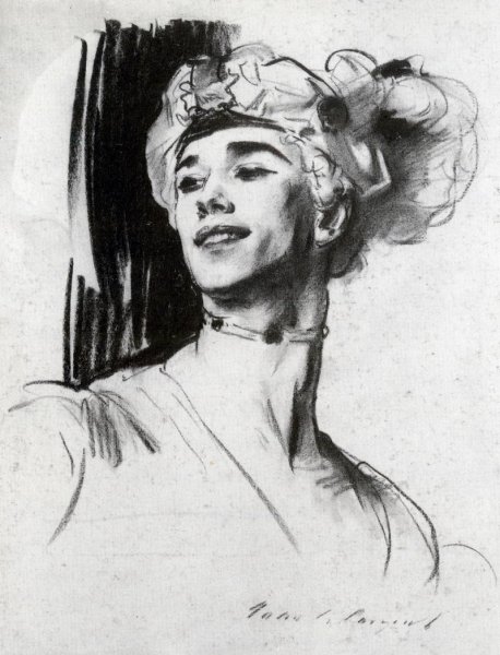 Vaslav Nijinsky in Le Pavillon d'Armide by John Singer Sargent - Hand-Painted Oil Painting Reproduction