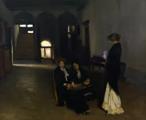 Venetian Bead Stringers by John Singer Sargent Oil Painting