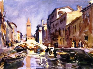 Venetian Canal by John Singer Sargent Oil Painting