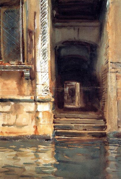 Main Product Photo of Venetian Doorway Painting by John Singer Sargent