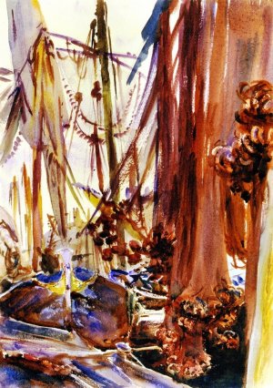 Venetian Fishing Boats by John Singer Sargent Oil Painting