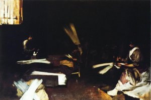 Venetian Glass Workers by John Singer Sargent Oil Painting
