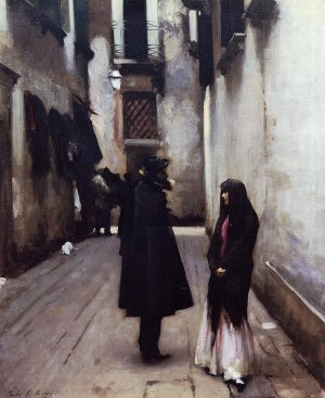 Venetian Street by John Singer Sargent Oil Painting
