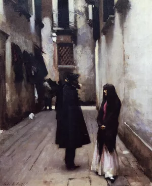 Venetian Street by John Singer Sargent Oil Painting