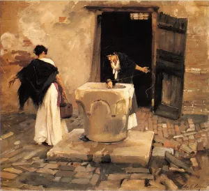 Venetian Water Carriers by John Singer Sargent - Oil Painting Reproduction