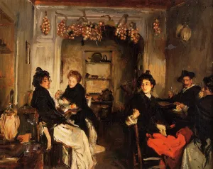 Venetian Wineshop painting by John Singer Sargent