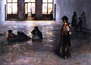Venetian Women in the Palazzo Rezzonico by John Singer Sargent Oil Painting