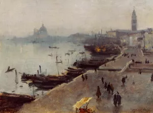 Venice in Gray Weather by John Singer Sargent - Oil Painting Reproduction