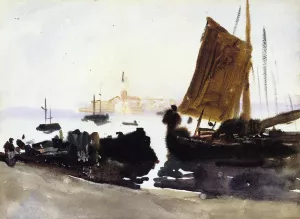 Venice, Sailing Boat painting by John Singer Sargent