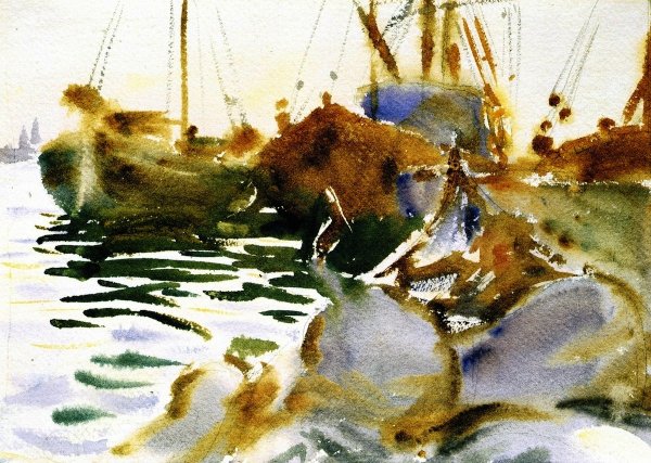 Venice, Sunset by John Singer Sargent - Hand-Painted Oil Painting Reproduction