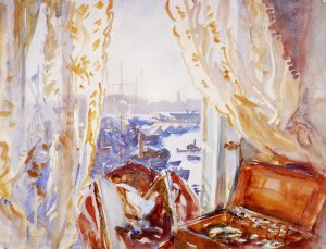 View from a Window, Genoa by John Singer Sargent Oil Painting