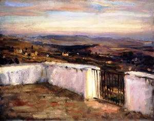 View in Sicily by John Singer Sargent Oil Painting