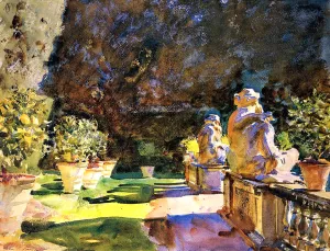 Villa di Marlia, Lucca by John Singer Sargent - Oil Painting Reproduction