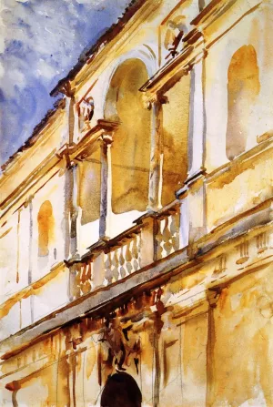 Villa Papa Giulio by John Singer Sargent Oil Painting
