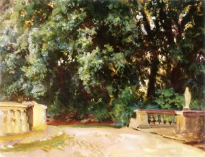 Villa Torlonia, Frascati 2 by John Singer Sargent Oil Painting