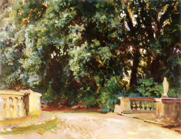 Villa Torlonia, Frascati 2 by John Singer Sargent - Hand-Painted Oil Painting Reproduction