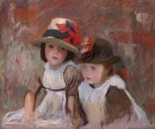 Village Children  by John Singer Sargent - Hand-Painted Oil Painting Reproduction