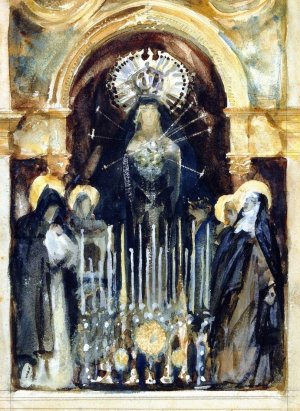 Virgin and Saints, Spain by John Singer Sargent Oil Painting