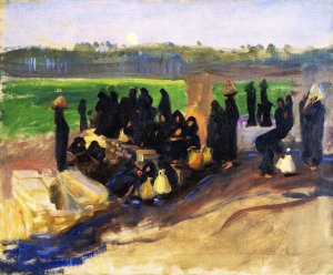 Water Carriers on the Nile by John Singer Sargent Oil Painting