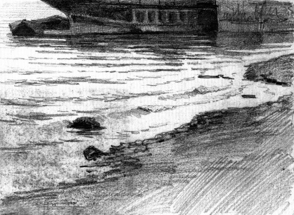 Main Product Photo of Water's Edge Painting by John Singer Sargent