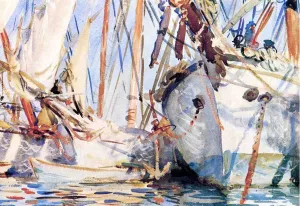 White Ships Oil painting by John Singer Sargent