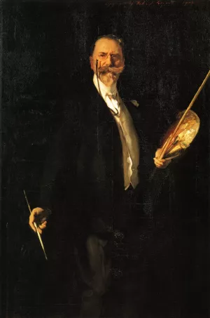 William Merritt Chase by John Singer Sargent - Oil Painting Reproduction