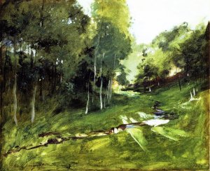 Wooded Landscape by John Singer Sargent Oil Painting