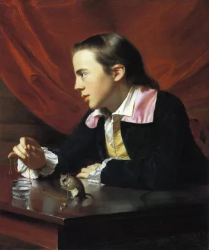 Boy with a Squirrel also known as Henry Pelham by John Singleton Copley - Oil Painting Reproduction