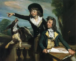 Charles Callis Western and His Brother Shirley Western by John Singleton Copley Oil Painting
