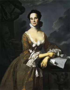 Mrs. Daniel Hubbard Mary Greene by John Singleton Copley Oil Painting