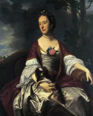 Mrs. Jerathmael Bowers by John Singleton Copley - Oil Painting Reproduction