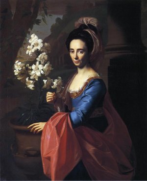 Mrs. Moses Gill Rebecca Boylston Oil painting by John Singleton Copley