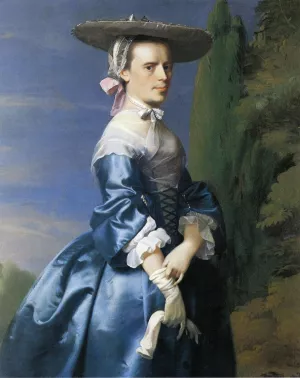 Mrs. Nathaniel Allen Sarah Sargnet by John Singleton Copley Oil Painting