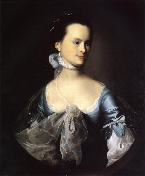 Portrait of Elizabeth Deering Wentworth Gould Rogers also known as Mrs. Nathaniel Rogers Oil painting by John Singleton Copley
