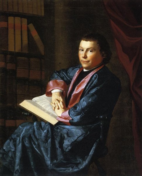 Reverend Thomas Cary by John Singleton Copley - Hand-Painted Oil Painting Reproduction