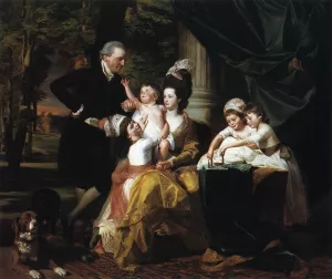 Sir William Pepperrell and Family by John Singleton Copley - Oil Painting Reproduction