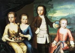 The Gore Children painting by John Singleton Copley