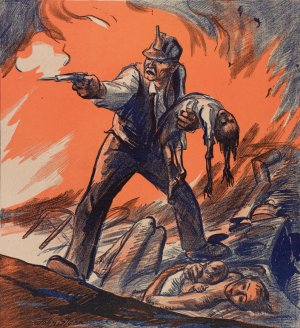 Massacre during Colorado Coal Strike at Ludlow, Colorado by John Sloan Oil Painting
