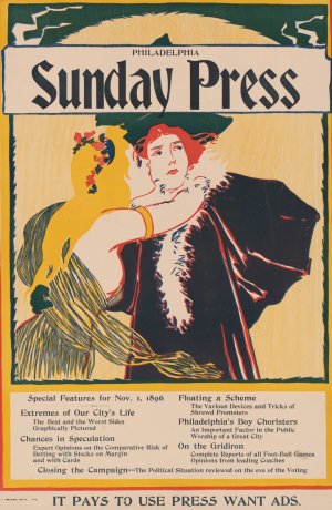 Sunday Press. Special features for Nov. 1, 1896 by John Sloan Oil Painting