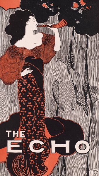 The Echo, Chicago, February 15, 1896  by John Sloan - Hand-Painted Oil Painting Reproduction