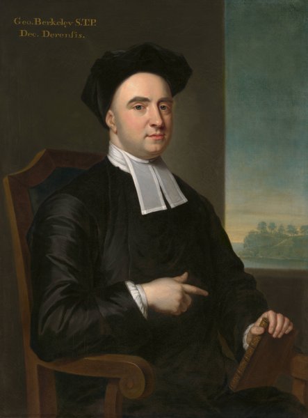 Bishop George Berkeley  by John Smibert - Hand-Painted Oil Painting Reproduction