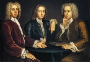 Daniel, Peter, and Andrew Oliver painting by John Smibert