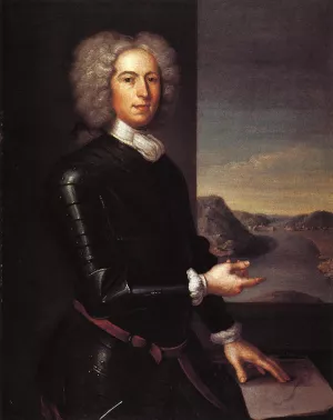 Major Jean Paul Mascarene Oil painting by John Smibert