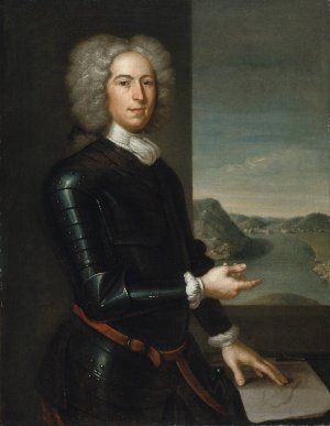 Portrait of Major General Paul Mascarene by John Smibert Oil Painting