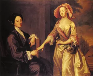 Sir Archibald and Lady Grant by John Smibert - Oil Painting Reproduction