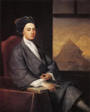 Sir John St. Aubyn by John Smibert - Oil Painting Reproduction