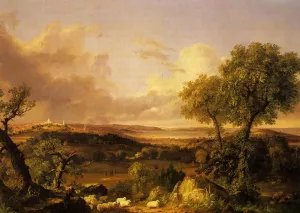 View of Boston painting by John Smibert
