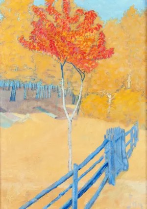 Hostlandskap Oil painting by John Sten
