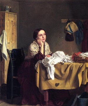 The Song of the Shirt by John Thomas Peele Oil Painting